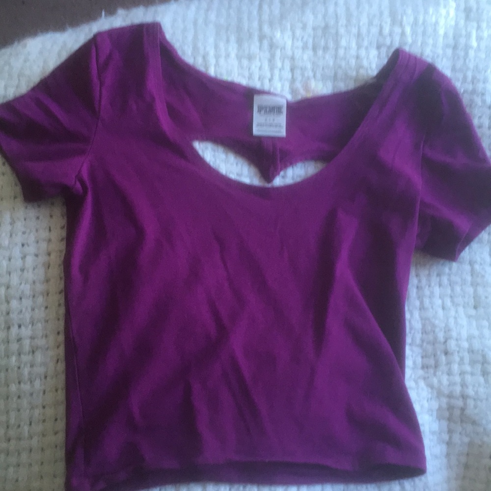 Maroon Crop Top